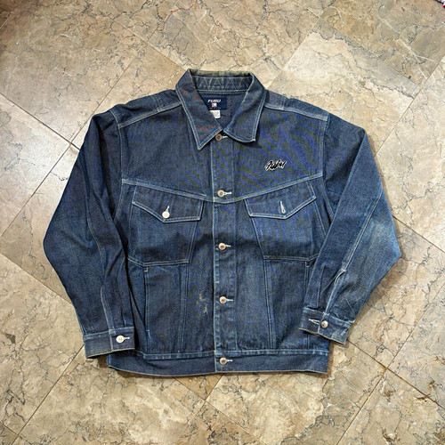 Fubu men blue denim jacket - jacket, l