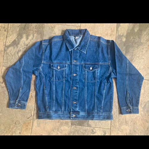 Men blue denim trucker - blue,