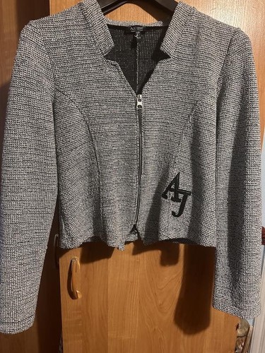 Women armani jeans jacket grey - jeans,