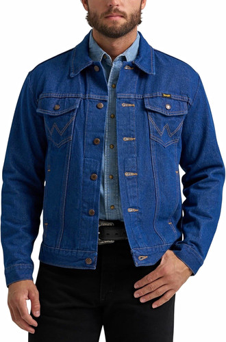 Wrangler mens blue jean - mens, jacket