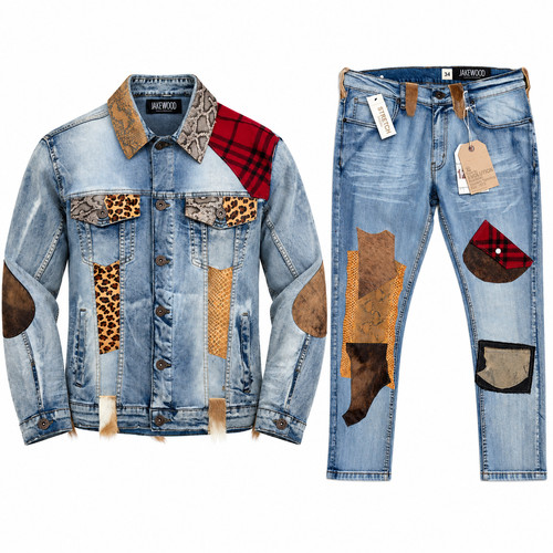 Men light wash denim jacket - wash,
