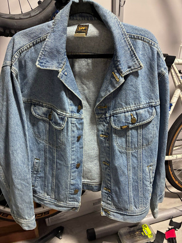 Lee men blue jean jacket - jean, xl