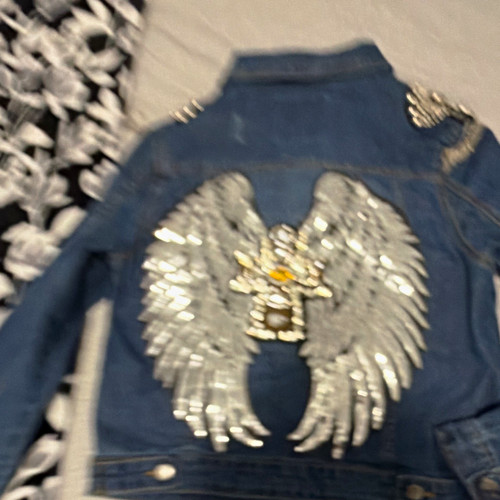 Women blue sequin studded - women's,