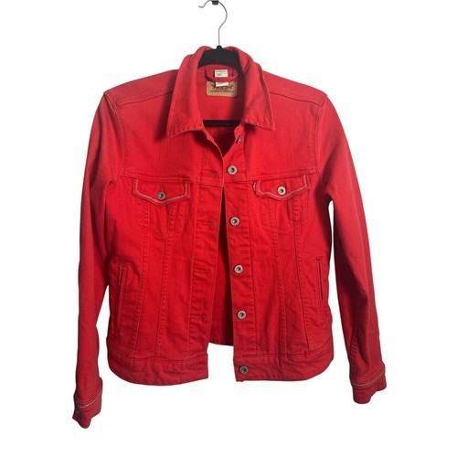 Levi red denim trucker - levi's,
