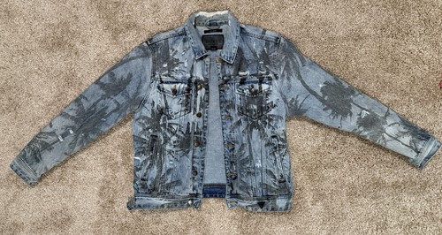 Guess jacket distressed denim - guess,