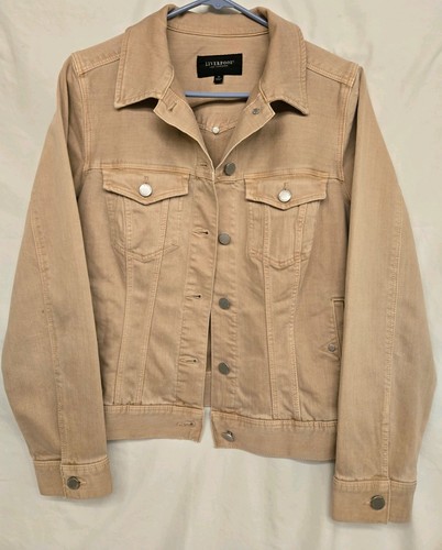 Tan denim jacket womens medium - tan,