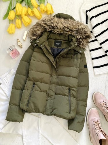 Women pepe jeans jacket khaki - jeans,