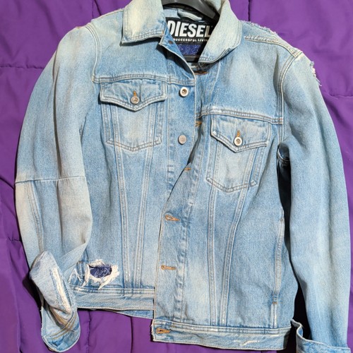 Diesel denim jean button - denim,