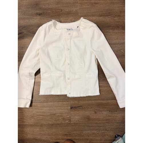 Cabi white denim jacket