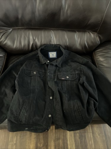Black jean jacket - black,