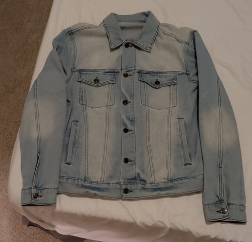 Men denim jean jacket - jacket, 100%