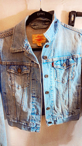 Levi men blue jean jacket - blue,