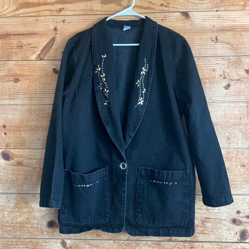 Black western style jean - western,