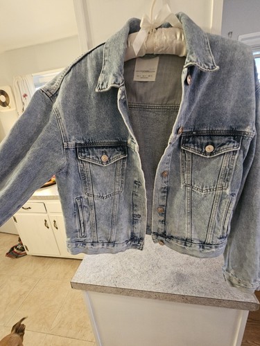 Zara trf denim jacket womens - zara,