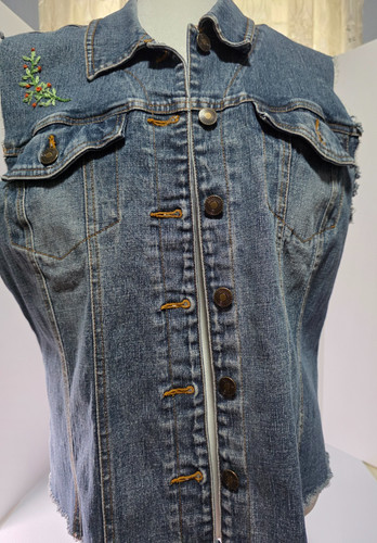 Willi smith denim vest jacket - smith,
