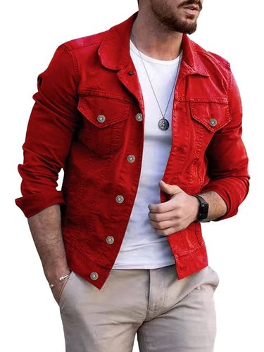 Men denim trucker jean - men's,