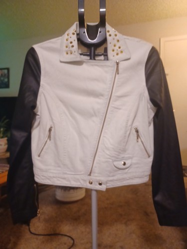 Mng white jean jacket with - jean,