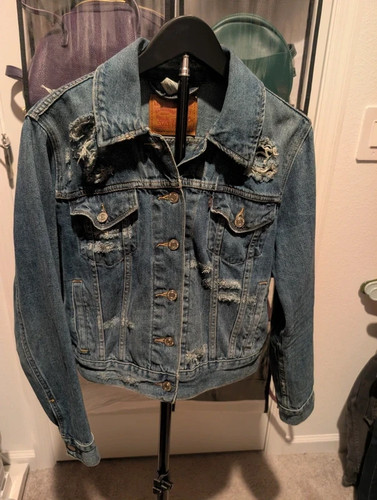 Levi distressed cropped - levi's,
