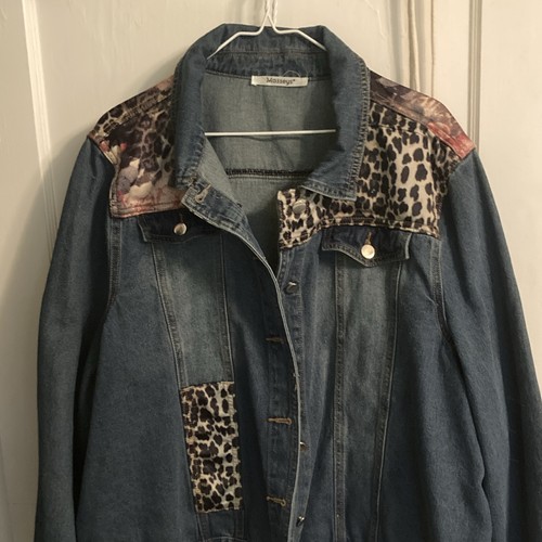 Hand embellished jean - hand, jacket