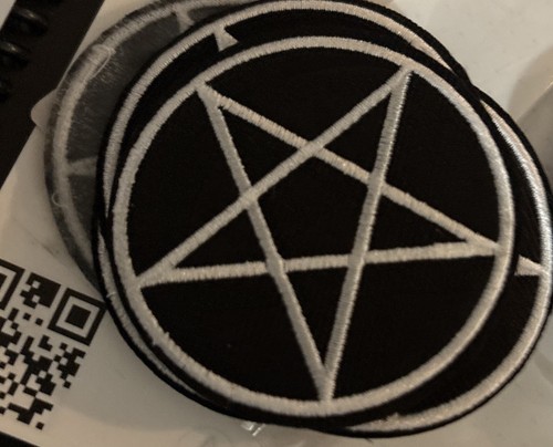 Pentagram patch satanic goth - patch,