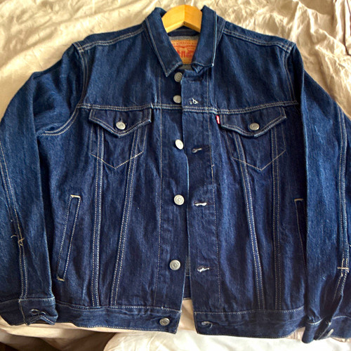 Levi men blue trucker - levi's, men's
